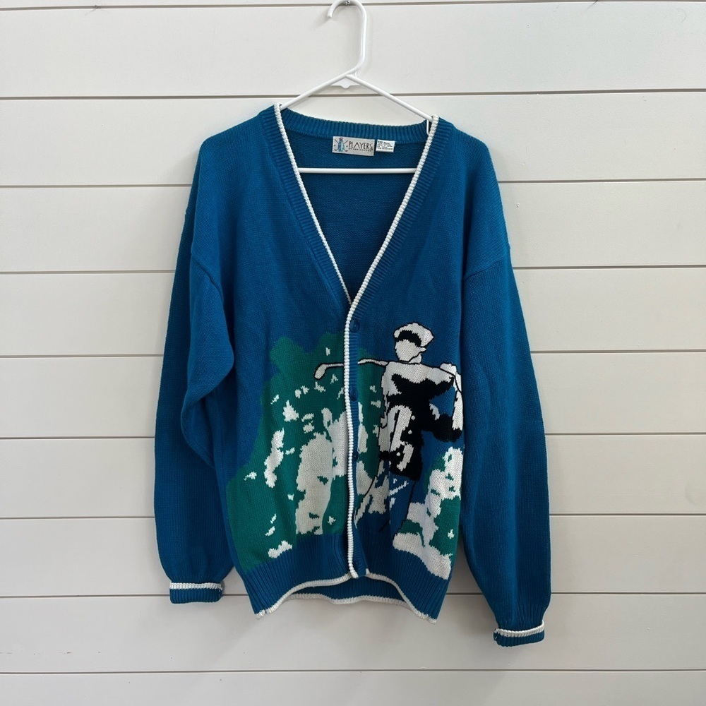 Van Heusen Blue Players Golf Sweater